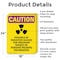 Signmission Radiation & Laser Sign, 24 in H x 18 in W, Aluminum, Rectangle OS-2PACK-CR-A-1824-V-10248 - alternate 5